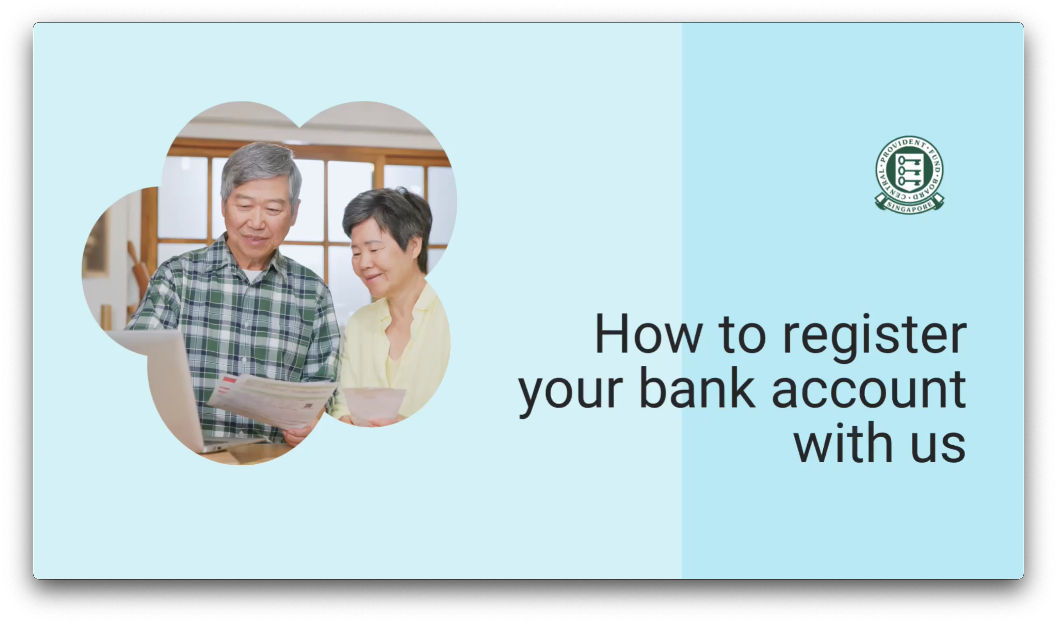 How to register your bank account with us